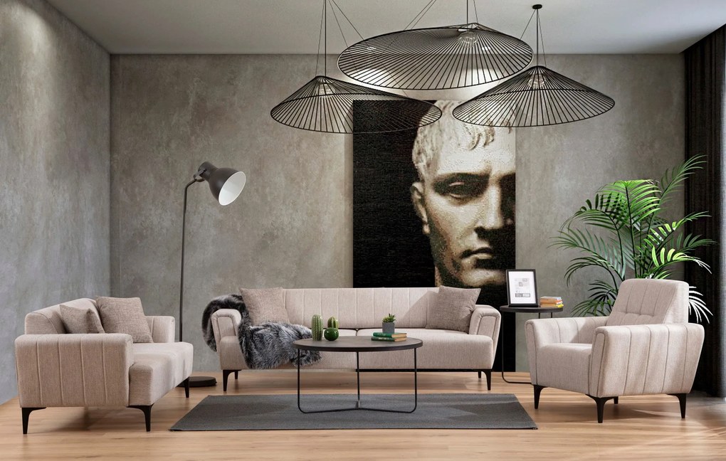 Sofá de 2 Lugares Hamlet – Bege – 180x95x77 cm