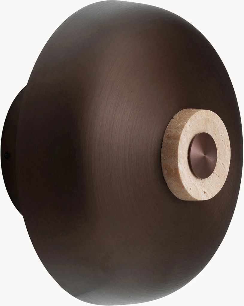 Candeeiro de parede em travertino regulável Reverse