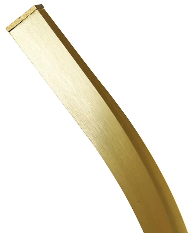 Candeeiro de pé dourado com LED dimmer 3 níveis Kelvin - Henk Design