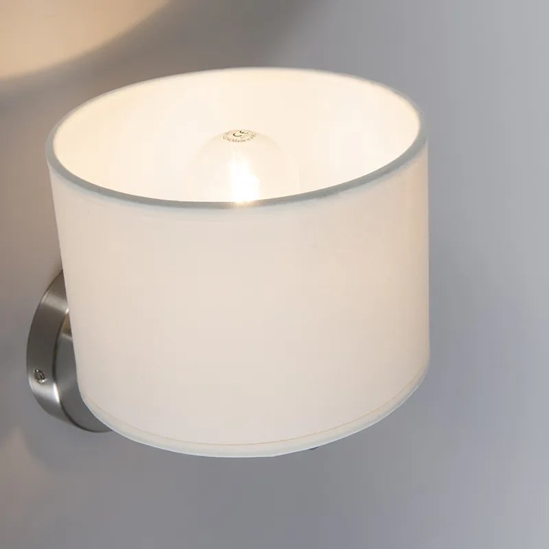 Candeeiro de parede moderno branco redondo - VT 1