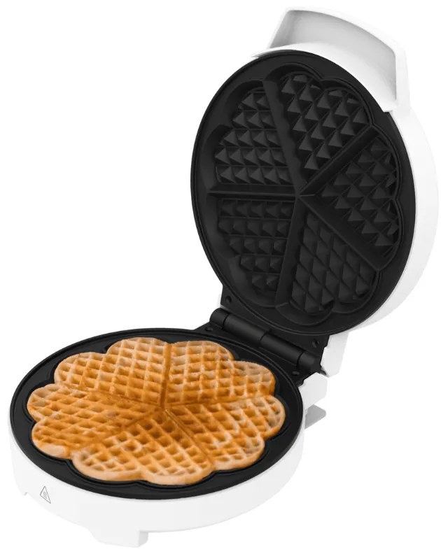 Máquina de waffles Fun Gofrestone Round de 1000 W de potência e em aço inoxidável