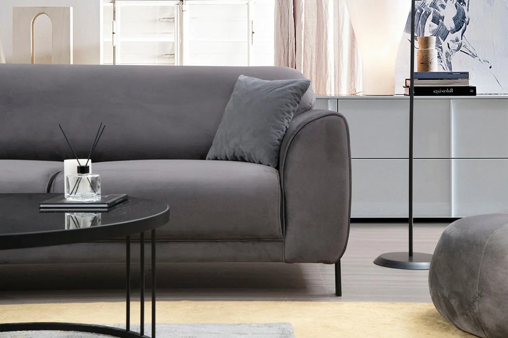 Sofá-Cama de Canto Image Corner - Antracite - 287 x 169 cm