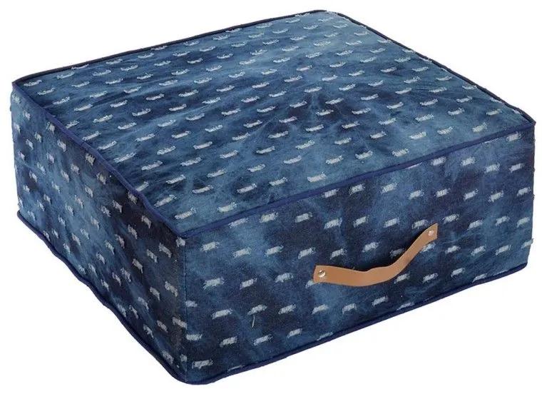 Almofada De Chão Bersi 2 Cores Azul Escuro