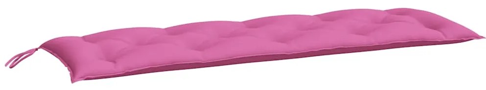 Almofadões p/ banco de jardim 2 pcs 150x50x7 cm tecido rosa