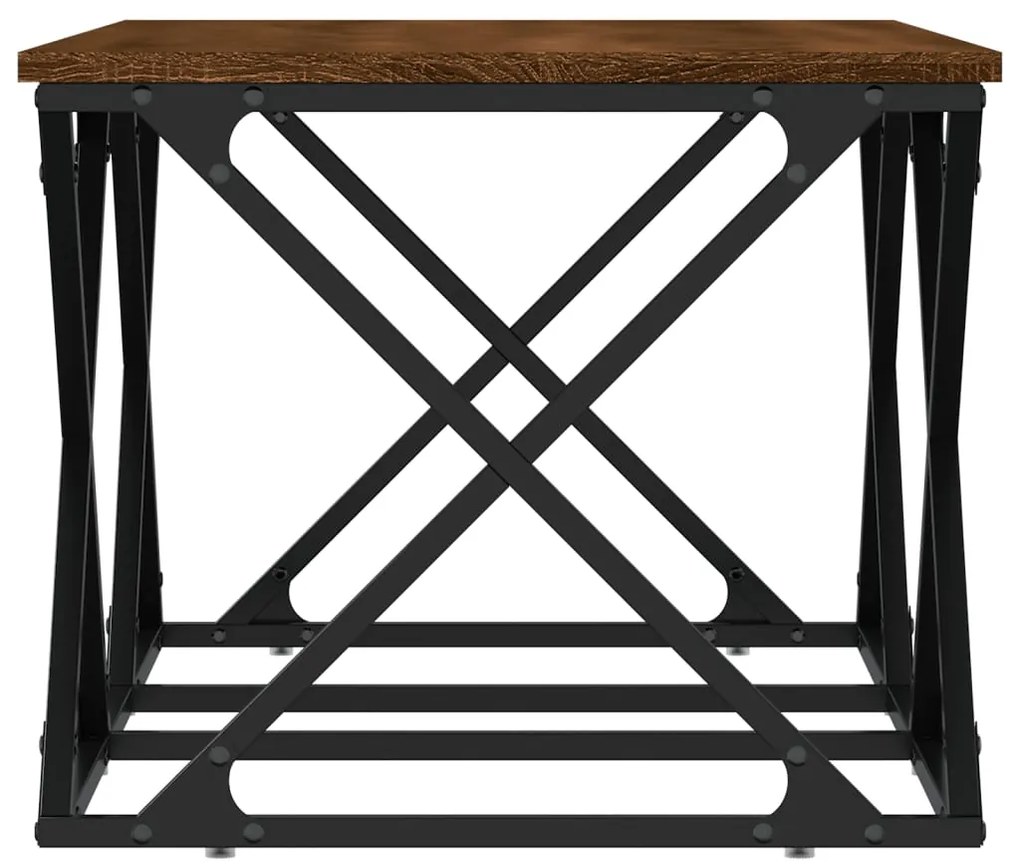 Mesa de centro 100x49x40 cm derivados madeira carvalho castanho