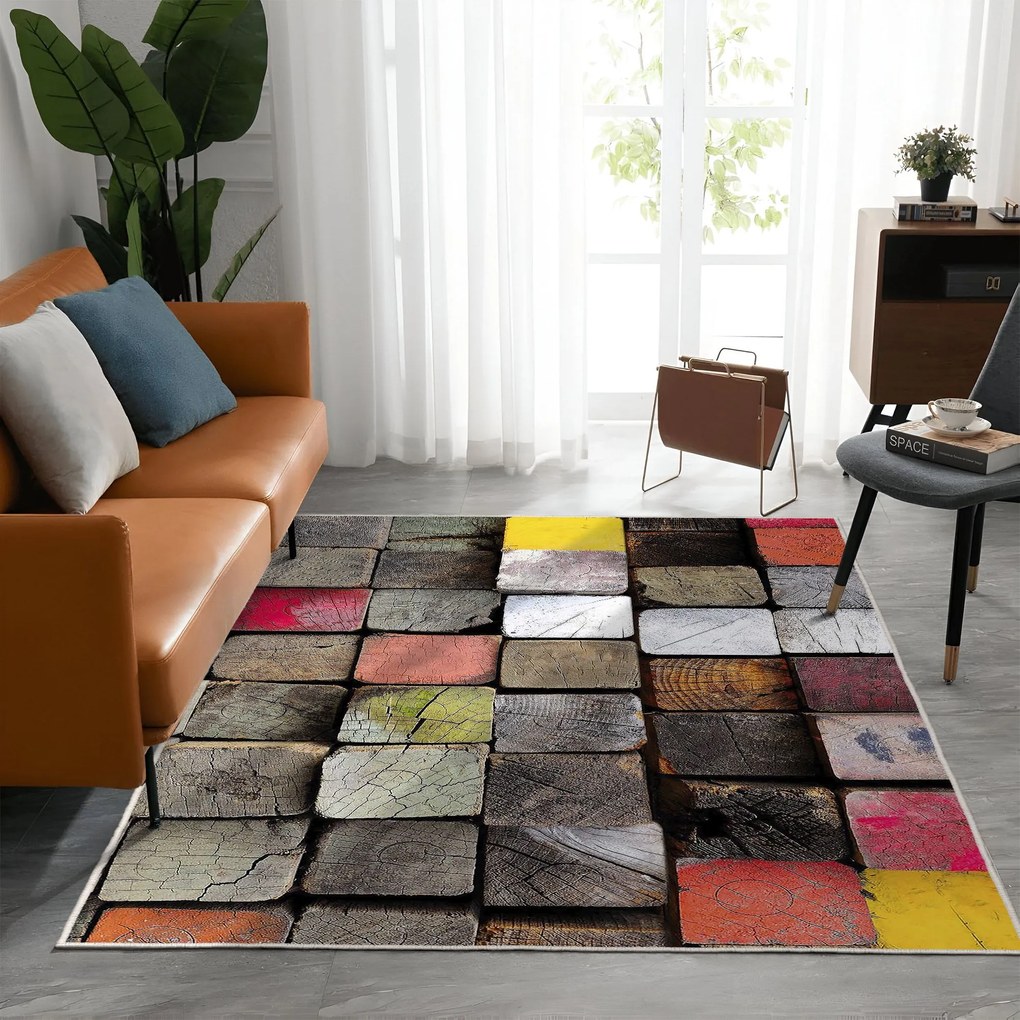 Tapete Wookece245 – Multicolor – 50x80 cm | Tribo Home