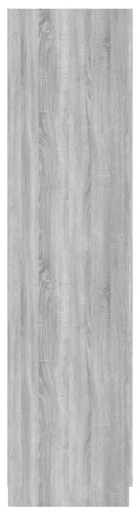 Roupeiro 90x52x200 cm derivados de madeira cinzento sonoma