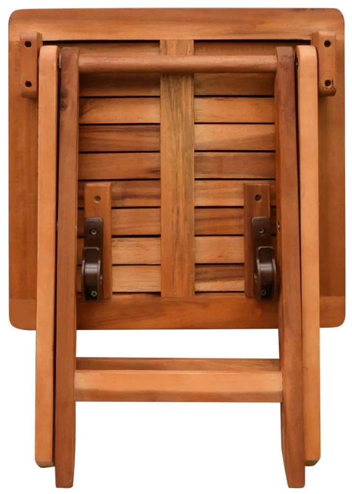 Espreguiçadeira com mesa madeira acácia maciça