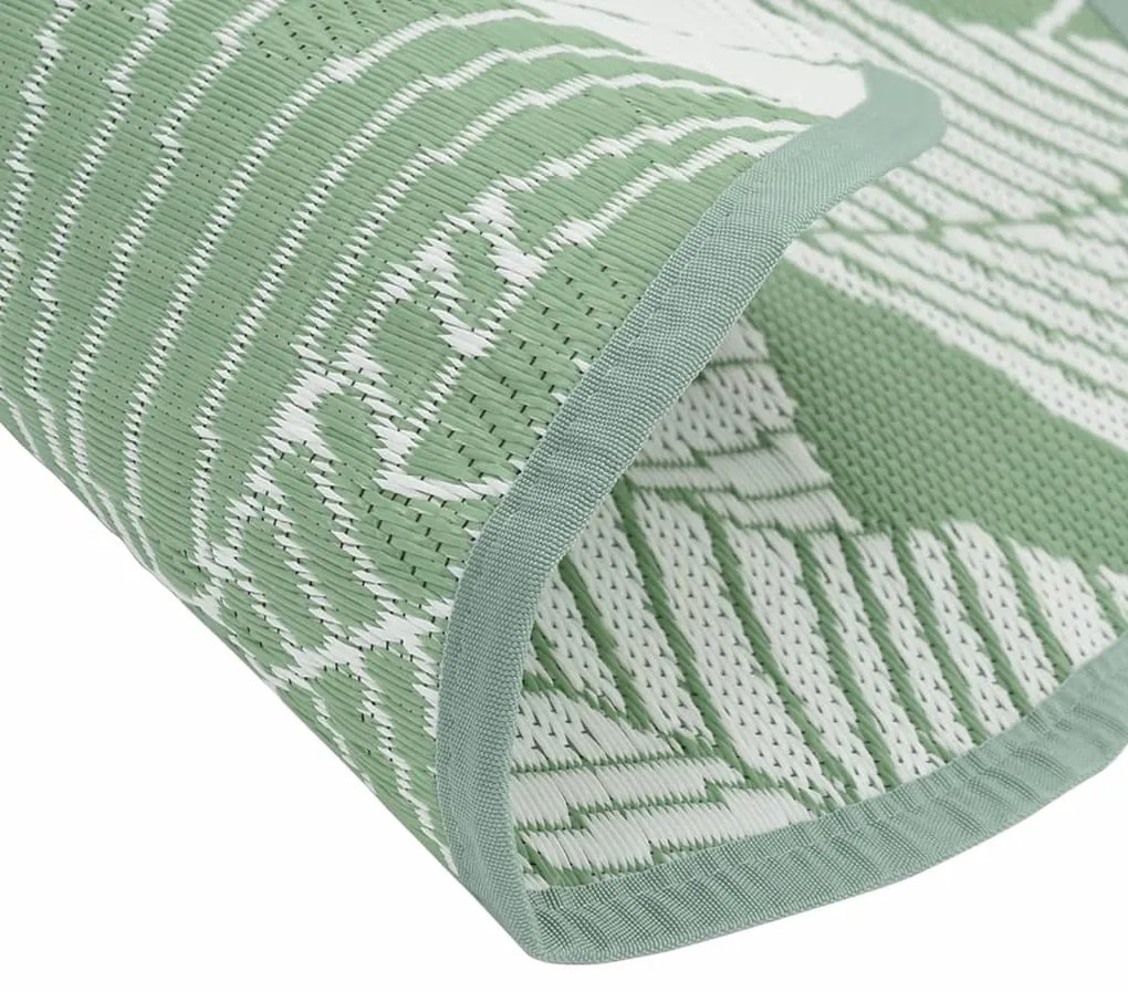 Tapete de exterior Ø160 cm ARAKIL PP Verde