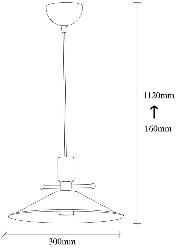Candeeiro Suspenso Dodo – Preto e Cobre – 30 x 30 cm