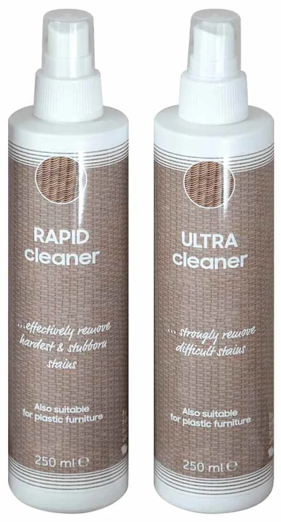 Kit limpeza p/ móveis de jardim de vime e textilene 2x250 ml