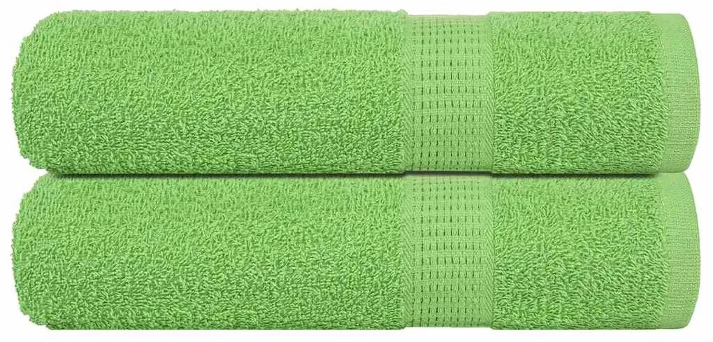 Toalhas banho 2 pcs 100x150 cm 360 gsm 100% algodão verde maça