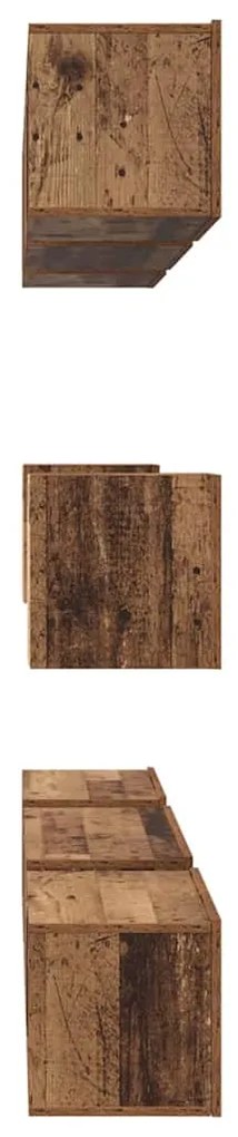 Conjunto de Estantes para TV 8 pcs Madeira antiga