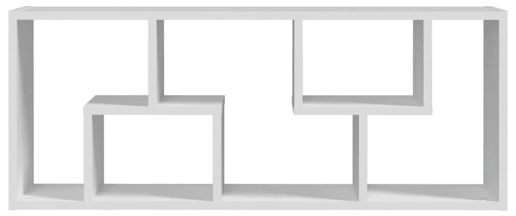 Estante de parede 36x16x90 cm derivados de madeira branco