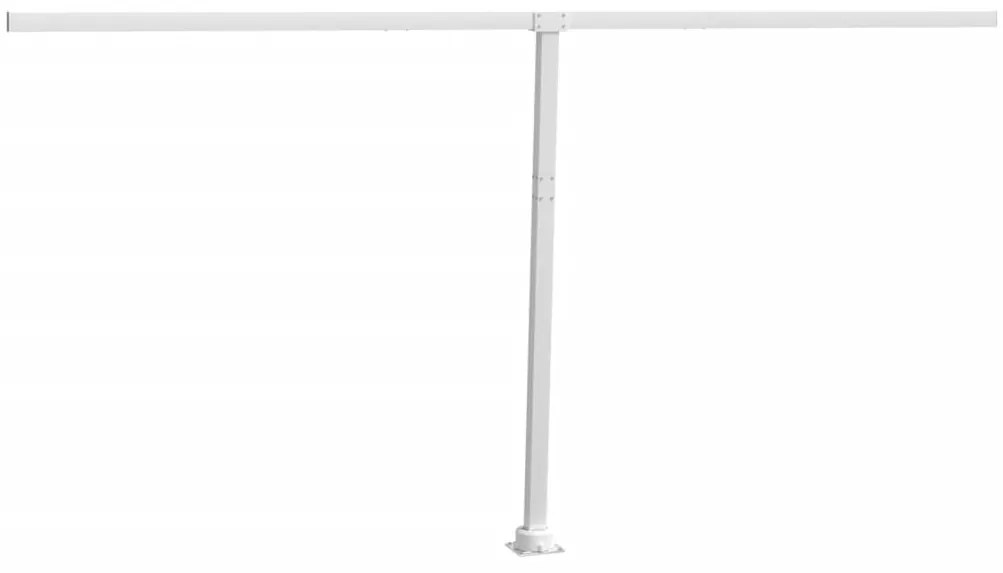 Conjunto de postes para toldo 450x245 cm ferro branco