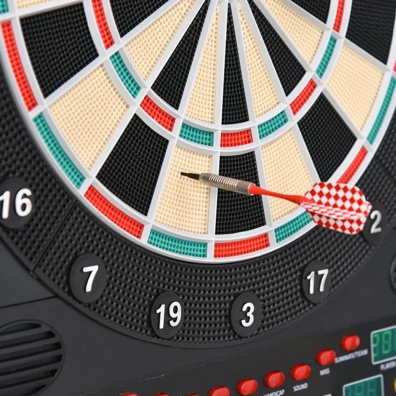 Alvo eletrônico digital para até 8 jogadores com 12 dardos e 30 pontas