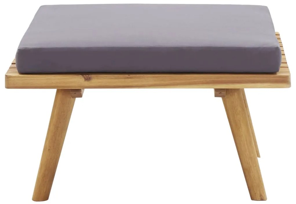 Conjunto lounge de jardim 5 pcs madeira de acácia maciça