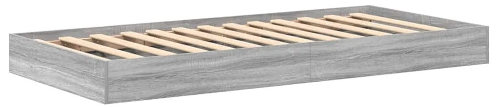 Cama Estante Cinza Sonoma 75 x 190 cm em Madeira de Engenharia