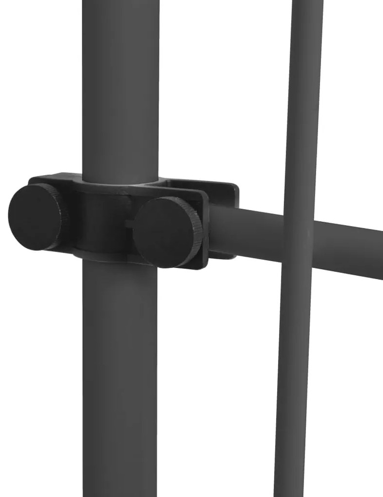 Toldo retrátil manual com LED 300 cm amarelo e azul