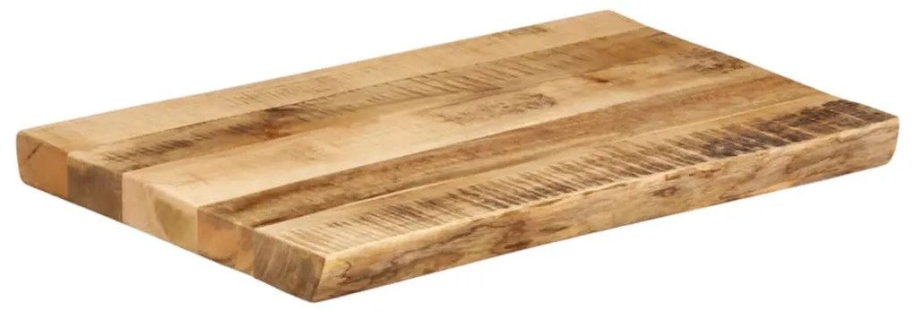 Tampo de mesa c/ borda viva 70x40x2,5cm mangueira áspera maciça