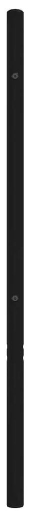 Cabeceira de cama 140 cm metal preto