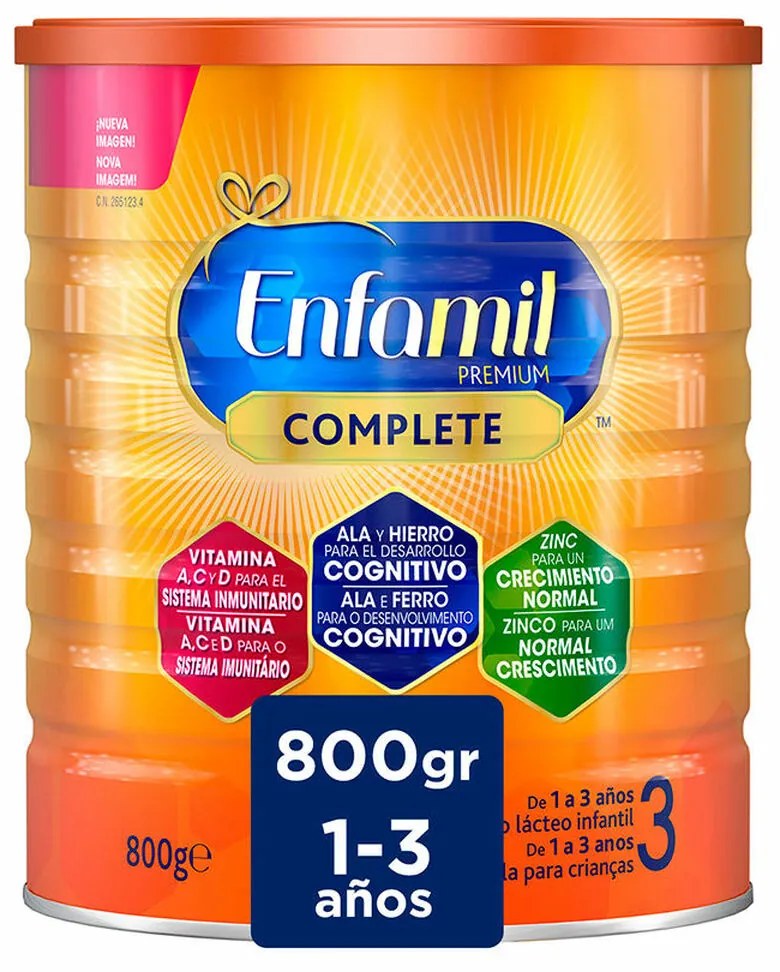 Leite de crescimento Enfamil Complete 800 g