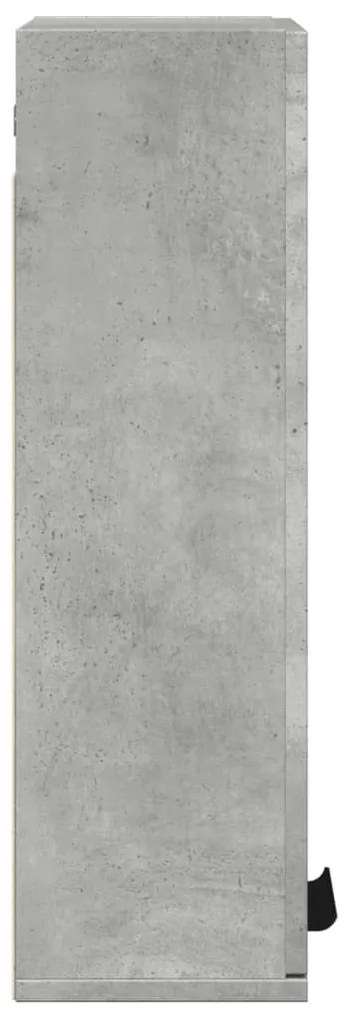 Armário de parede casa de banho 32x20x67 cm cinza cimento