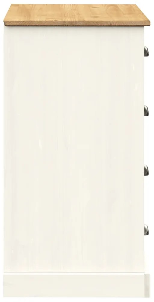 Aparador com gavetas VIGO 113x40x75 cm pinho maciço branco