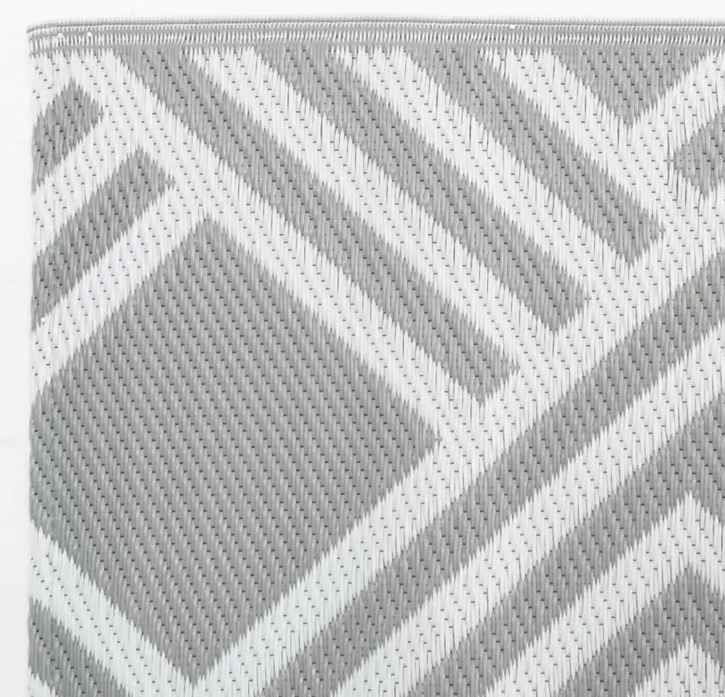 Tapete de exterior 160x230 cm ARAKIL PP cinzento