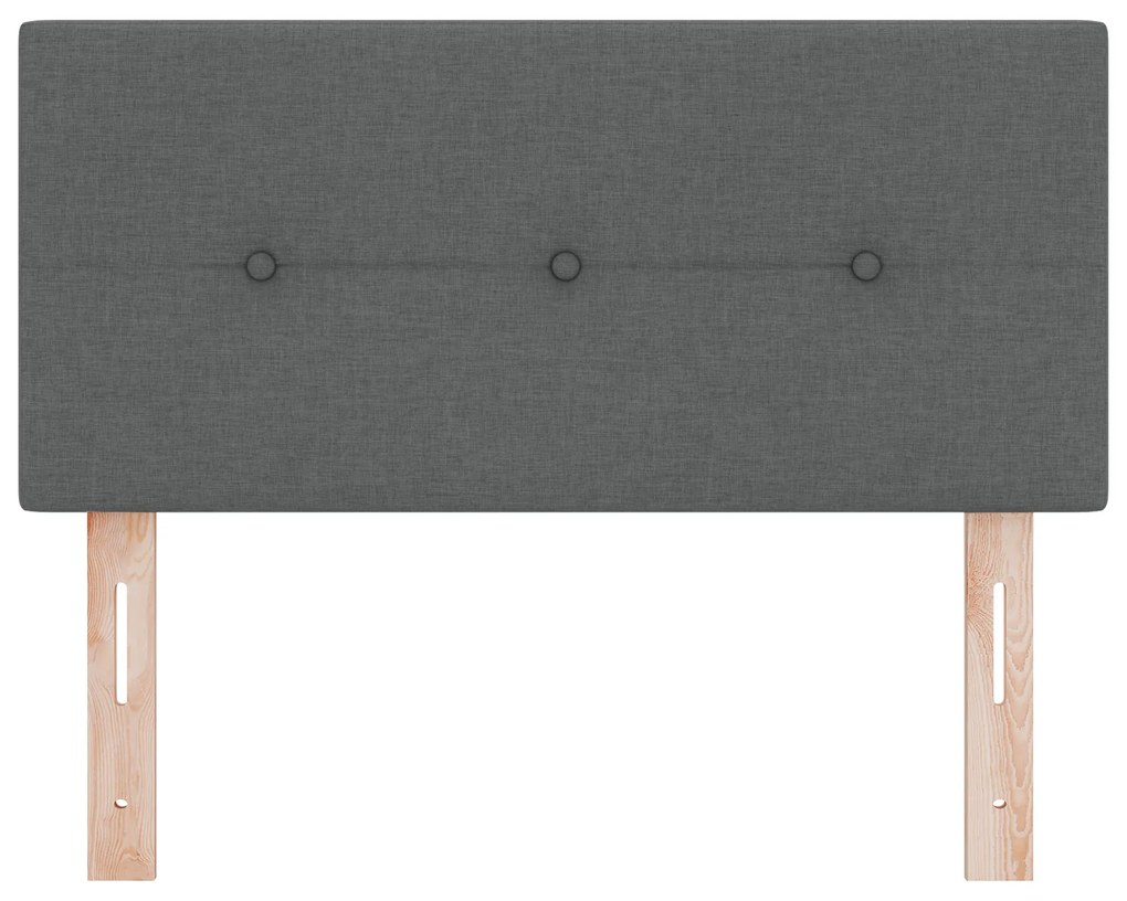 Cabeceira vidaXL Cinza escuro Madeira 90 cm Design Estiloso