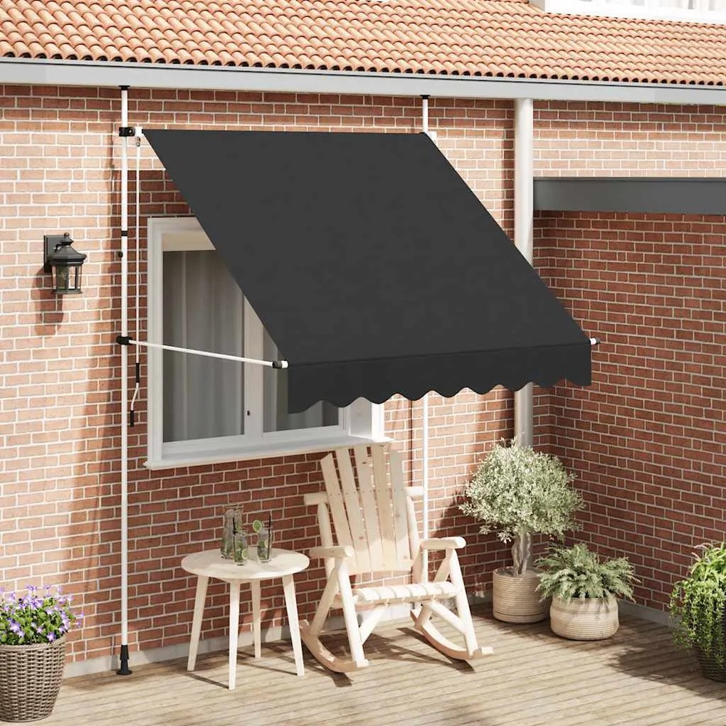 Toldo retrátil manual 200 cm antracite