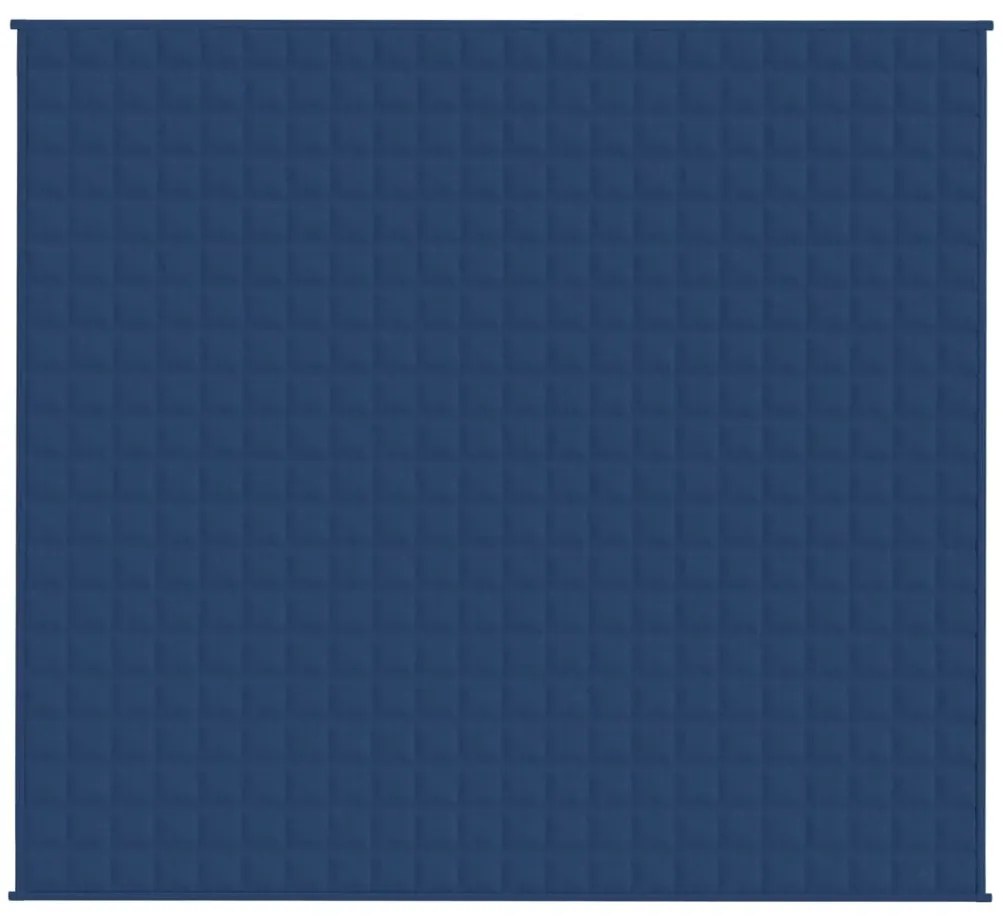 Manta pesada 5 kg 200x230 cm tecido azul