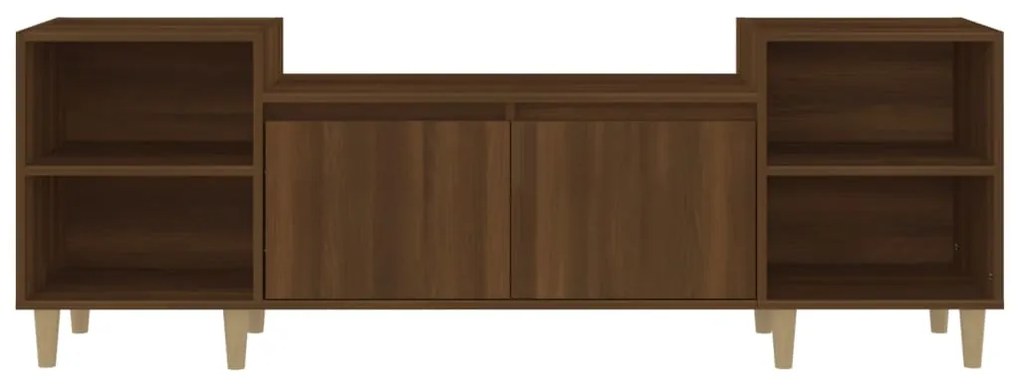 Móvel de TV 160x35x55 cm derivados de madeira carvalho castanho