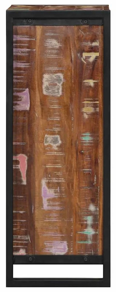 Mesa de cabeceira 40x30x80 cm madeira recuperada maciça