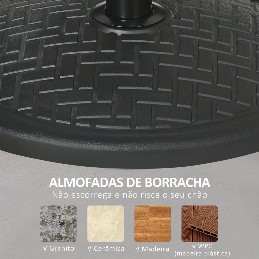Base para Chapéu de Sol de Cimento Suporte para Chapéu de Sol de 14 kg
