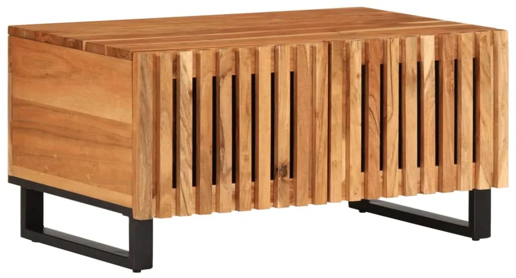 vidaXL Mesa de centro 80x51x40 cm madeira de acácia maciça