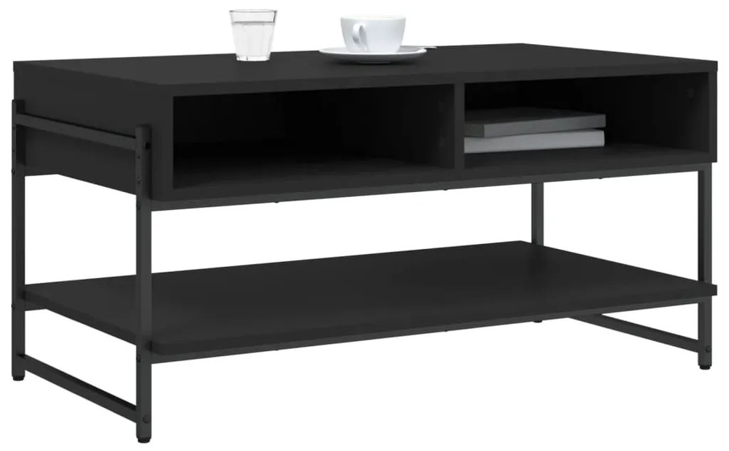 Mesa de centro 90x50x45 cm derivados madeira preto