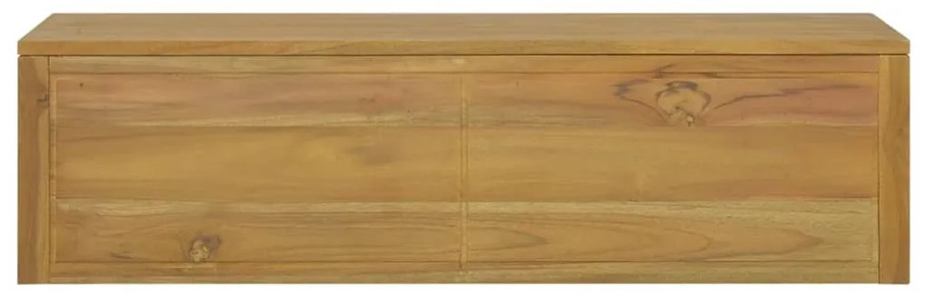 Armário de parede p/ casa de banho 110x45x30 cm teca maciça