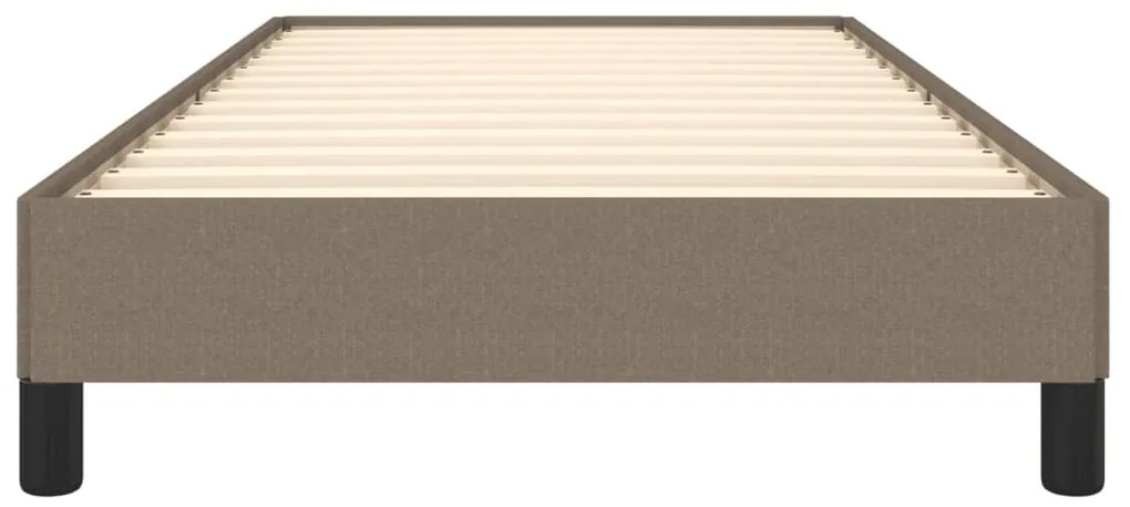 Estrutura cama sem colchão 100x200 cm tecido cinza-acastanhado
