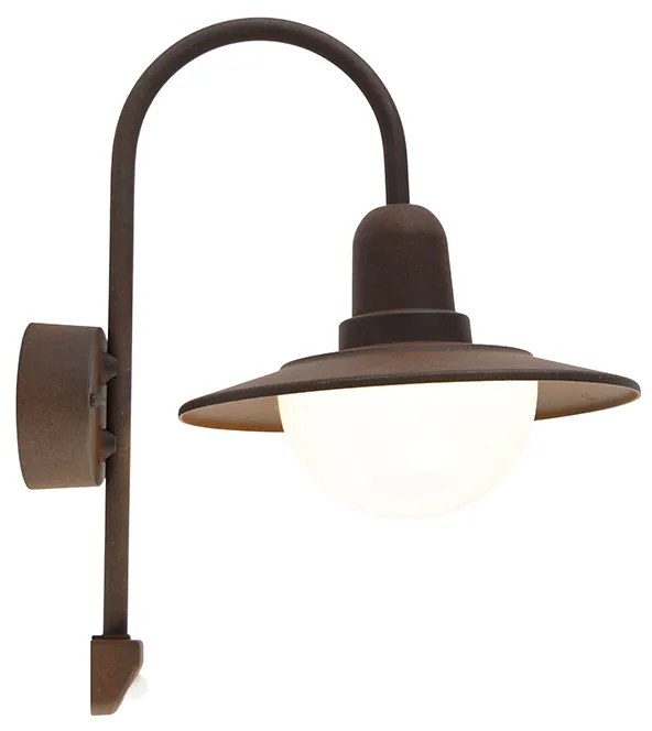 Candeeiro de parede vintage castanho IP44 sensor de movimento - Herman Moderno