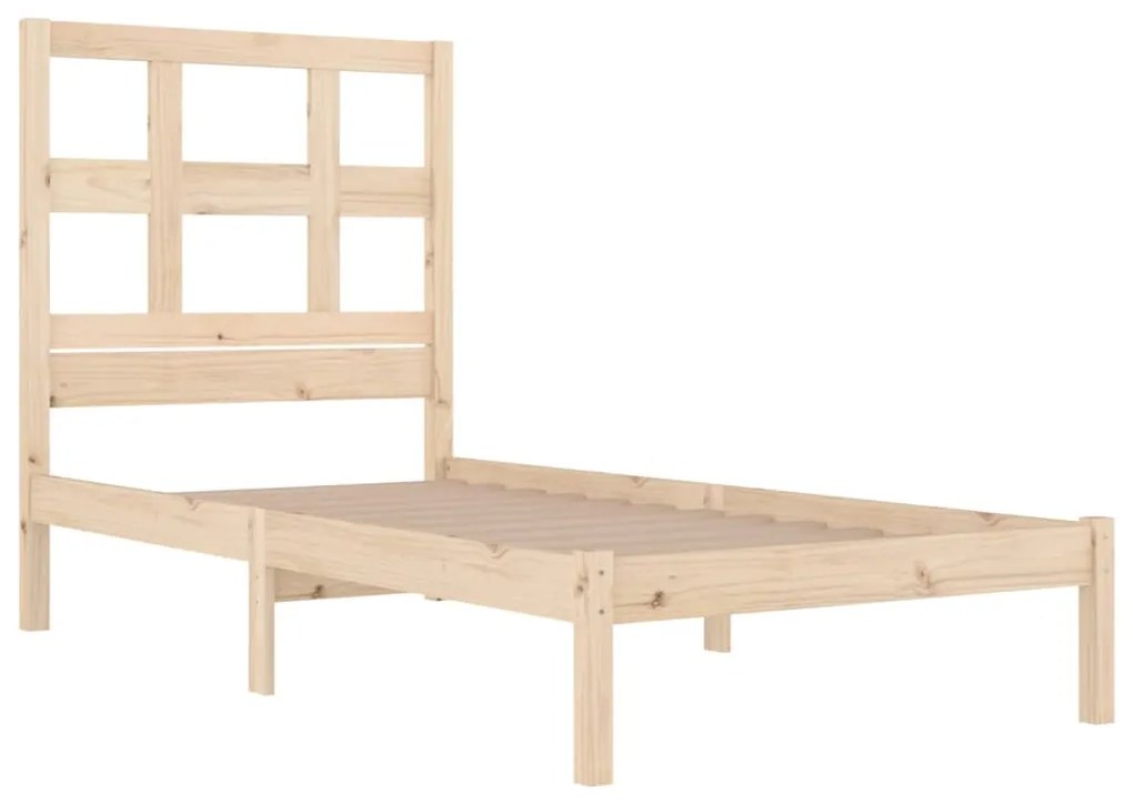 Cama sem colchão 90x200 cm madeira de pinho maciça
