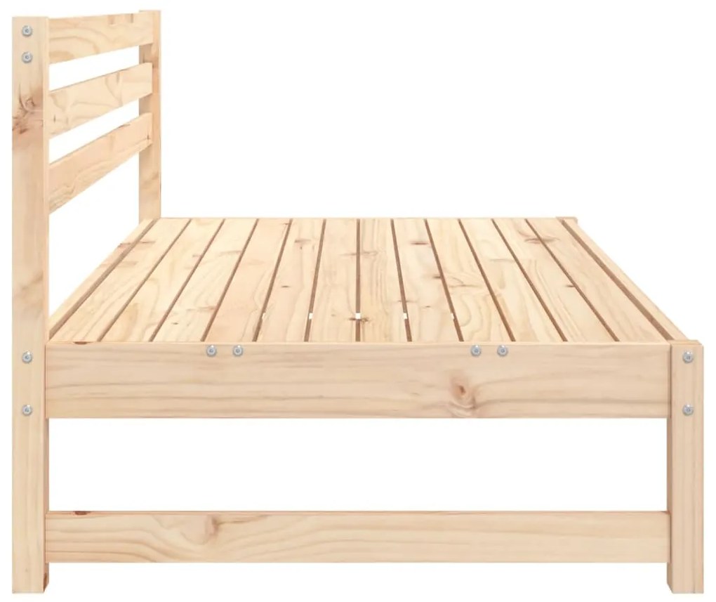 Sofás de centro para jardim 2 pcs 120x80 cm pinho maciço