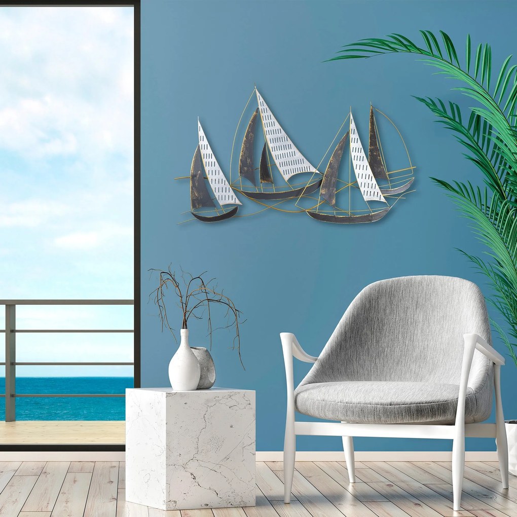 Acessório Decorativo de Parede Barbaros – Multicolor – 125 x 74 x 8 cm