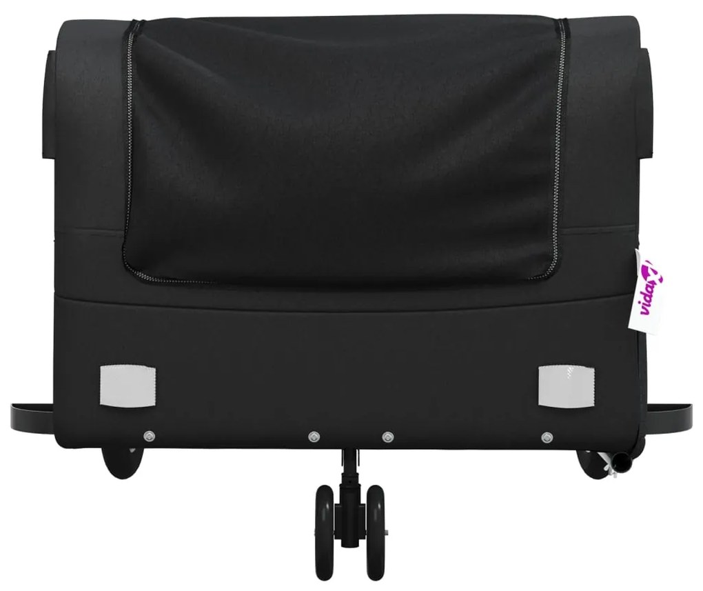 Reboque para bicicleta 45 kg ferro preto