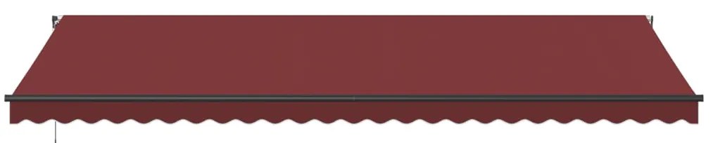 Toldo retrátil manual 600x300 cm bordô