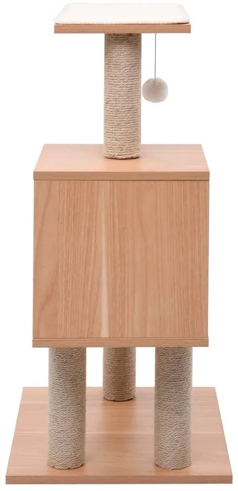 Árvore para gatos com tapete arranhador sisal 82 cm