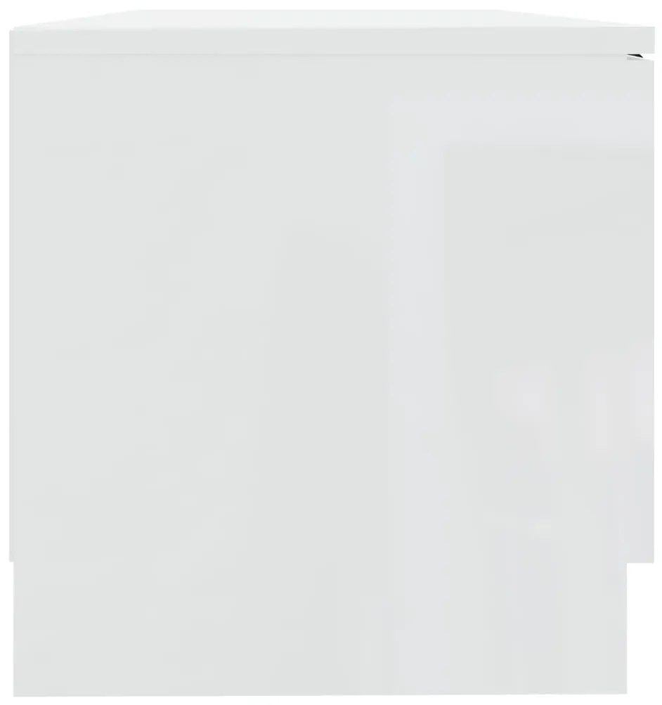 Móveis TV 2pcs 80x35x36,5cm derivados madeira branco brilhante