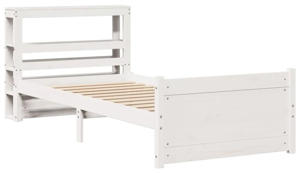 Estrutura cama c/ cabeceira 75x190 cm pinho maciço