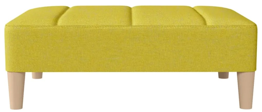 Apoio de pés 78x56x32 cm tecido verde
