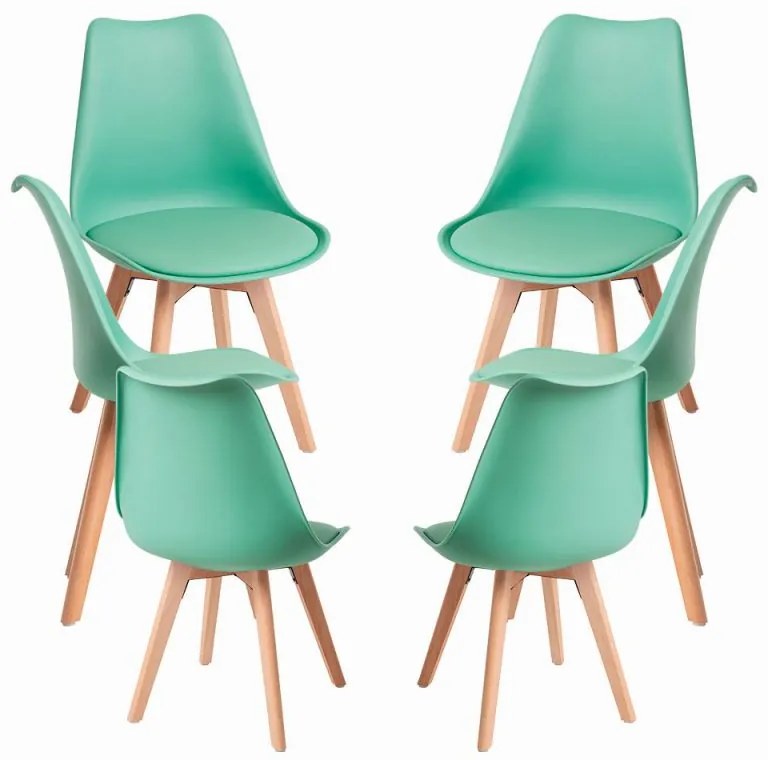 Pack 6 Cadeiras Synk Basic - Verde Jade